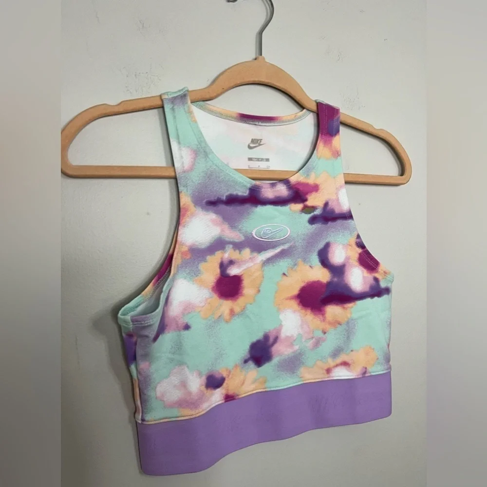 Nike Y2K Floral Cloud Cropped Tank Small